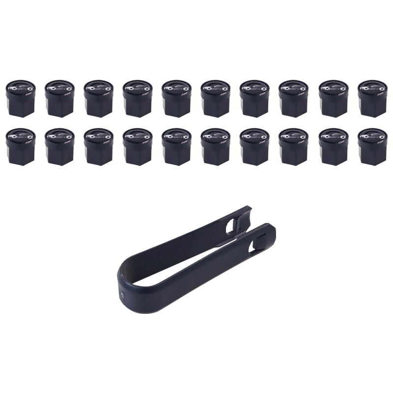 qwdks3 20 pieces For BYD Atto 3/8 Dolphin Surf Seal U Dolphin Seal Sealion 3/6/7 Car tire screw cap, wheel hub screw protective cap