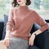 Women Solid Knitted Sweater Pullovers Spring Autumn Casual Warm Female Half-Turtleneck Lady Elegant
