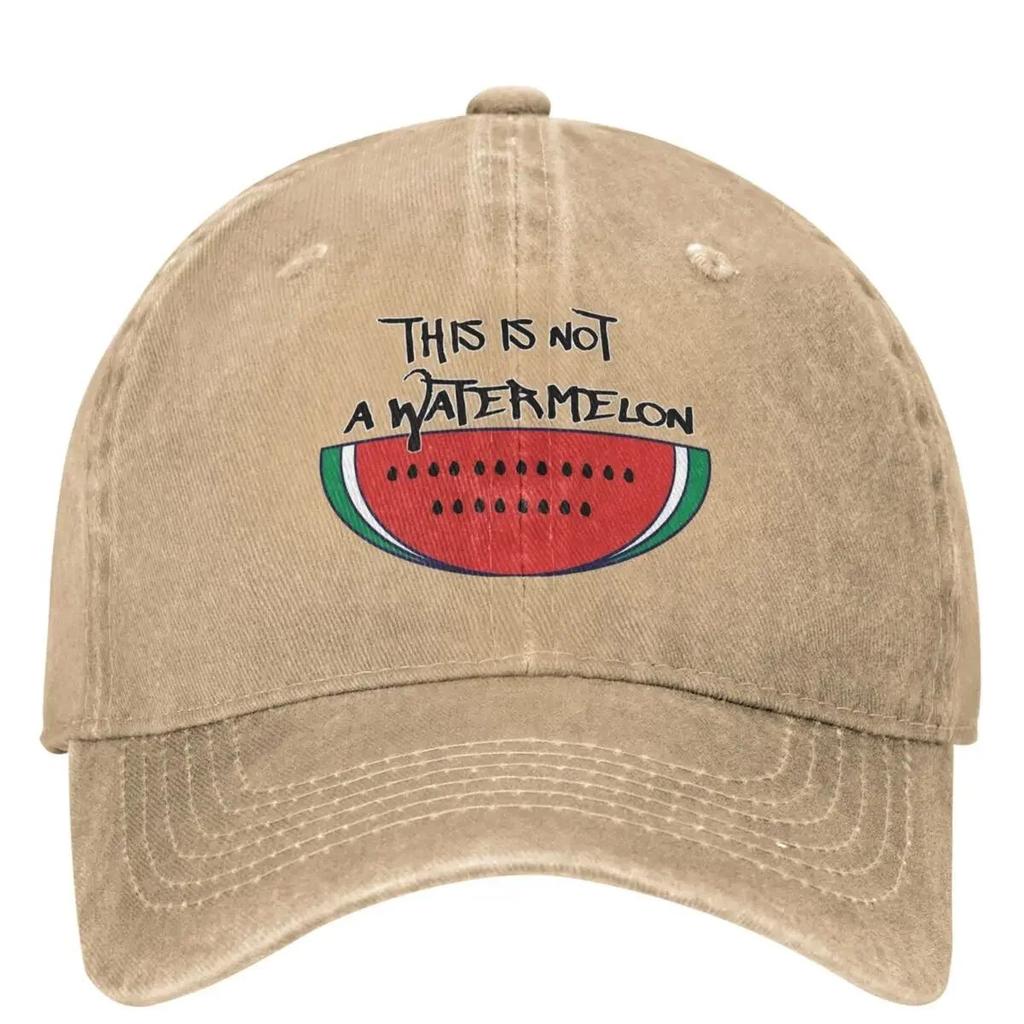 Это Не Арбузная Бейсболка Мужчины Женщины Мода Повседневные Кепки Защита от Солнца Рок Мода Бейсболка