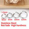 1.5mm Thick Stainless Steel 8/9/10/12mm Open Jump Rings For Jewelry Making Materials Necklace Bracelet Connector DIY Accessories