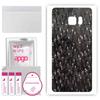 apgo Protective Skin Sticker for the Back Compatible with Samsung Galaxy Note 7, Wrap Film, Foil, Vinyl - Pattern Carbon Black Pixel