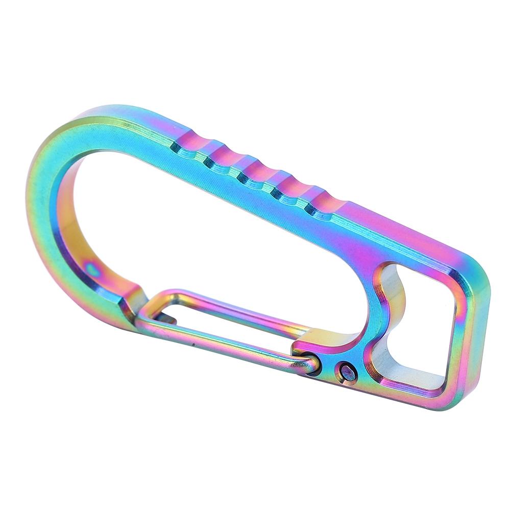 Titanium Alloy Key Clip Spring Loaded Snap Hook New Belt Hang for Men