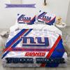 Name Custom New York Giants Pattern Bedding Set Quilt Cover Pillowcase Home Decor Gift (1 * duvet cover + 2 * pillowcase, without core)