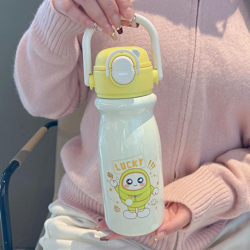 Apple Cup Stainless Steel Children's Thermos Cup Portable Student Water Cup Tea Separation High Value Cup