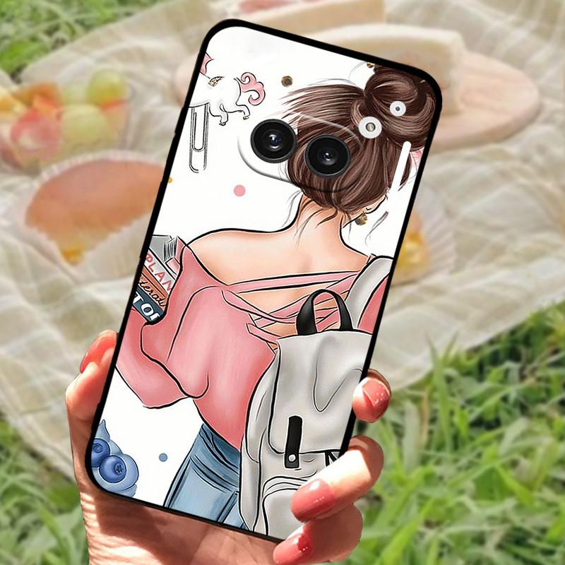 Чехол-бампер для Nothing Phone 2A, силиконовый, мягкий, модный, черный, Full Protective A142 Capa