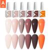 JTING Nail Gel 6colors Set Professional Uv Led Lamp Gel Polish OEM Service Support Custom Logo Gel Polish Bottles