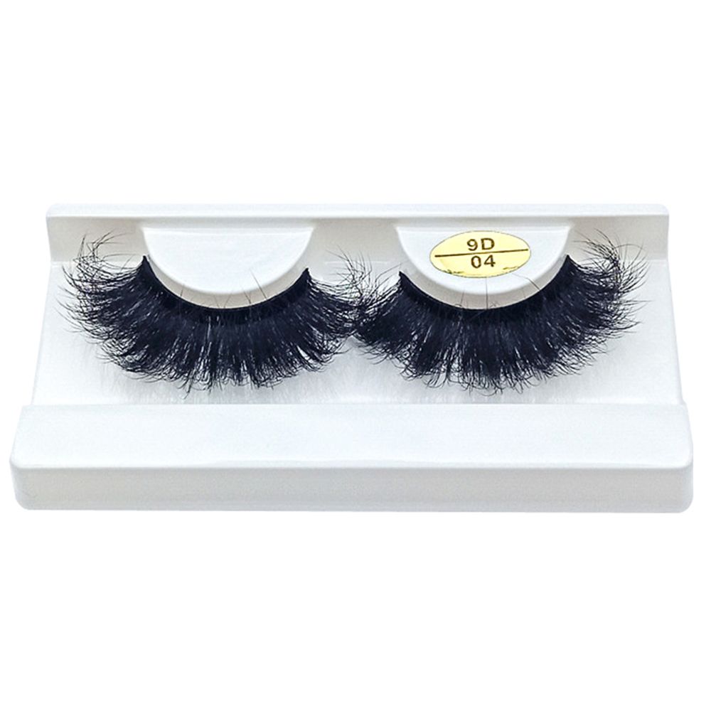 Fluffy Handmade Craft False Eyelashes Wispy Fluffy Eye Lashes 9D Faux Mink Eyelashes Extension