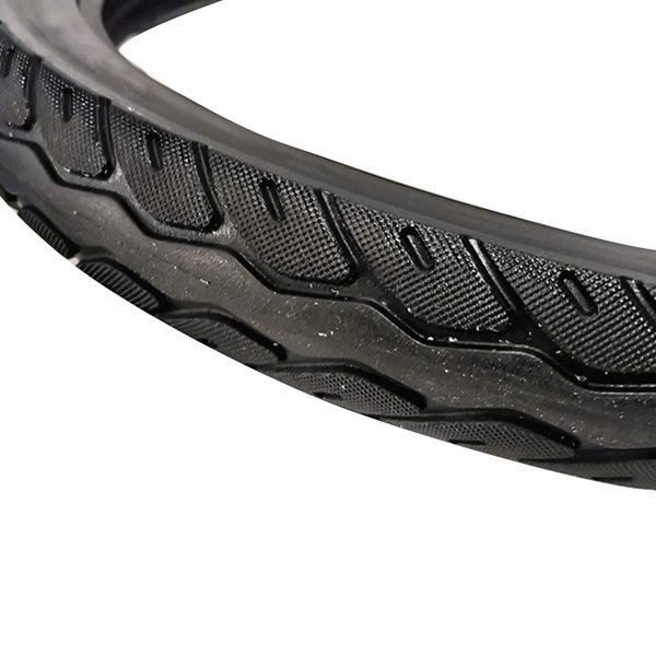 Black Rubber Tire Set: 2 pieces for 16-inch Electric Bicycle or Delivery Vehicle