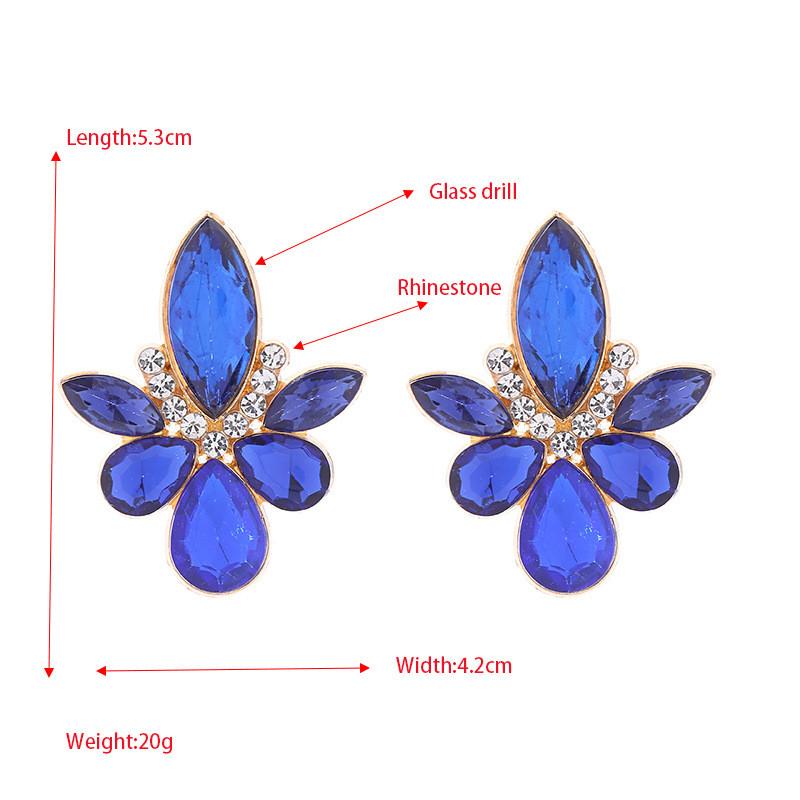 Женские легкие стильные серьги с бриллиантами, модные красочные серьги с кристаллами, серьги-гвоздики, элегантный дворец, роскошь