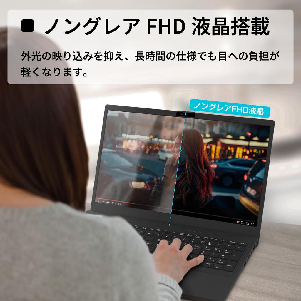 Fujitsu Laptop FMV Lite Office AH Series WA1/J2 (MS 2024/Win 11/15.6-inch/Core i5/16GB/SSD 512GB) FMVWJ2A152_AZ