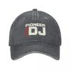 Желто-красные Джинсовые Бейсболки Pioneer Dj Pro Унисекс Ретро Стиль Стиранные Кепки для Унисекс Ковбойских Активностей Шляпы Кемпинг Кепка с Козырьком