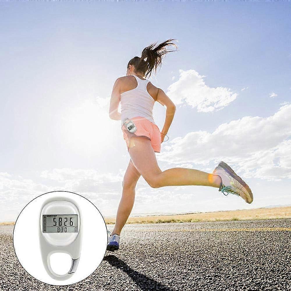 3D Digital Pedometer with Clip for Easy Walking Pedometer Tracks Steps and Miles/Kilometers Calories Burned and Active Time 7 Day Memory