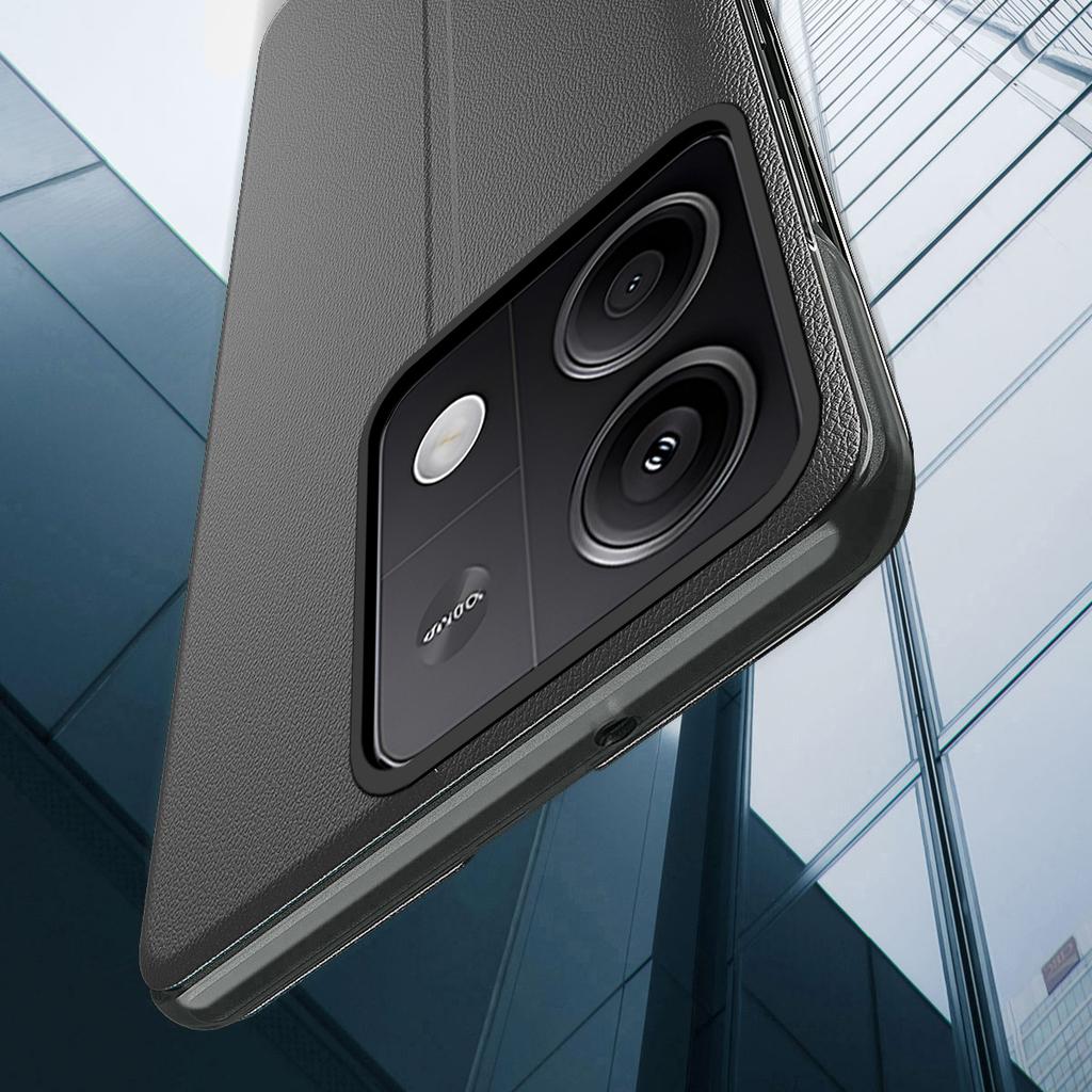 Для Xiaomi Redmi Note 13 Pro 5G/Poco X6 5G Чехол с окошком для просмотра Защита от царапин Чехол-подставка для телефона