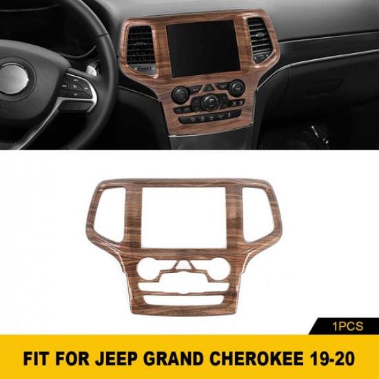 Панель приборной панели с отделкой под дерево для радио и навигации для Jeep Grand Cherokee 2014-