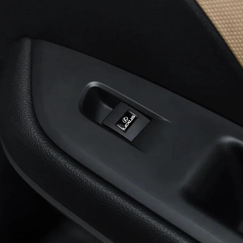 BSAT7 Car Interior Sticker Rubber Badge Decorate Paster For Lexus RX330 IS250 Ct200h ES300h RX350 IS300h ES350 Steering Wheel Sticker