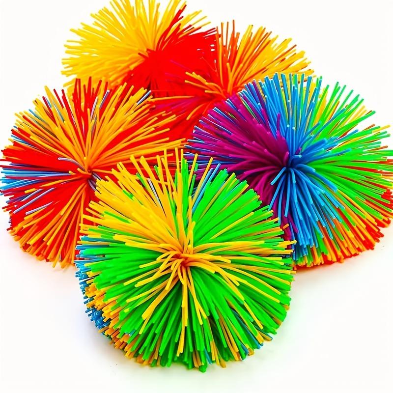 Rainbow Silicone Pom Pom Ball Kids Sensory Toy