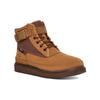 UGG Highland Utility Strap Suede Round Toe Lace-Up High-Top Sneakers Men Sneakers Dark-Brown 1143985-CHE