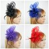 Dance Performance Feathers Hair Clip Bridal Hairpin Headdress Wedding Hair Accessories Wrist Flower