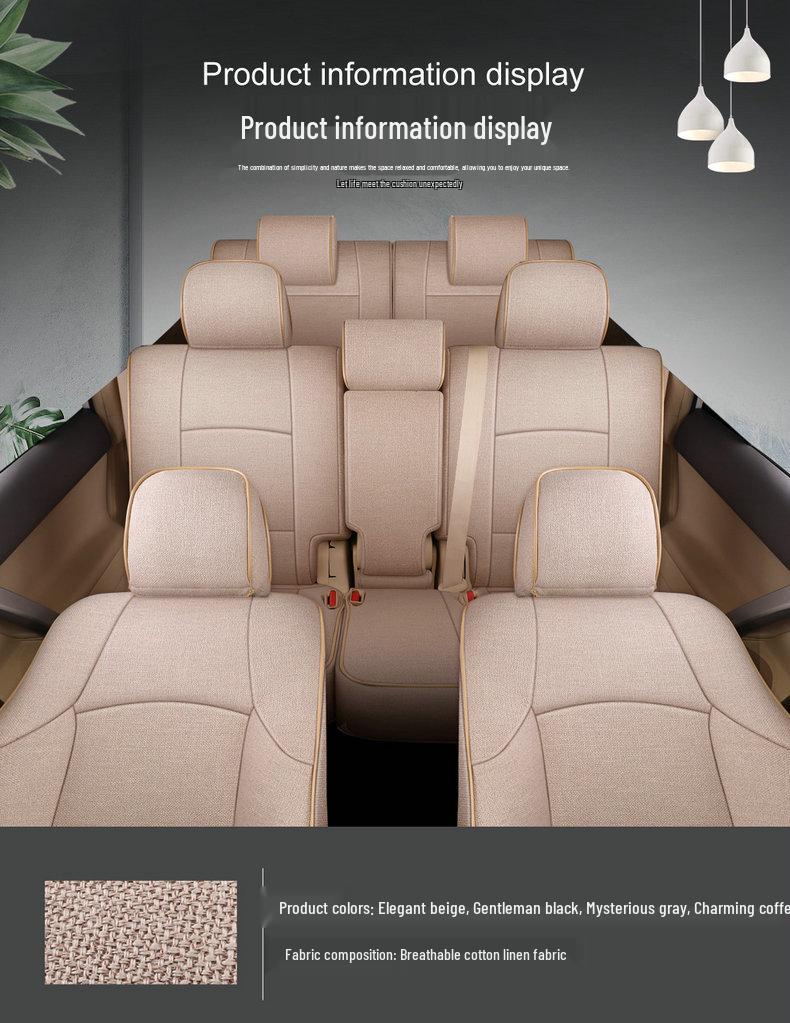 Prado 2700/4000 All-Season Linen Car Seat Cover Cushions