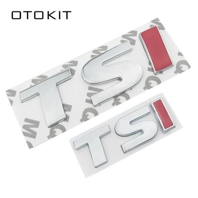 Красные металлические наклейки TSI Эмблема Значок Декаль Наклейка для стайлинга автомобиля для Polo Golf 5 6 7 CC Passat B5 B6 Bora