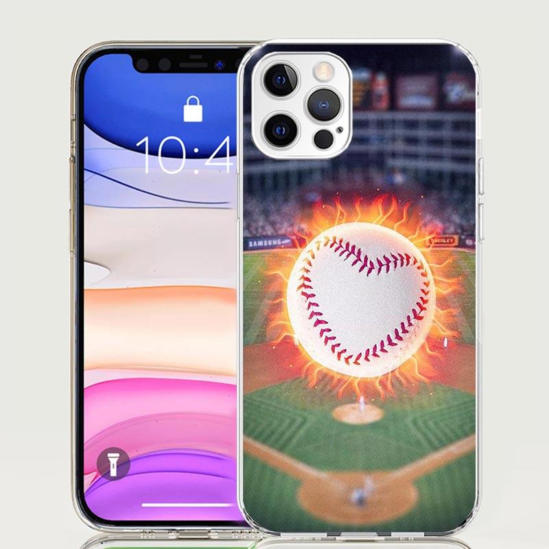 Baseball Sport Phone Case for Apple iPhone 17 Air 16 15 Plus 14 + 13 Mini 12 11 Pro Max 7 8 SE 16Max Soft Shell Cover Coque 17 A
