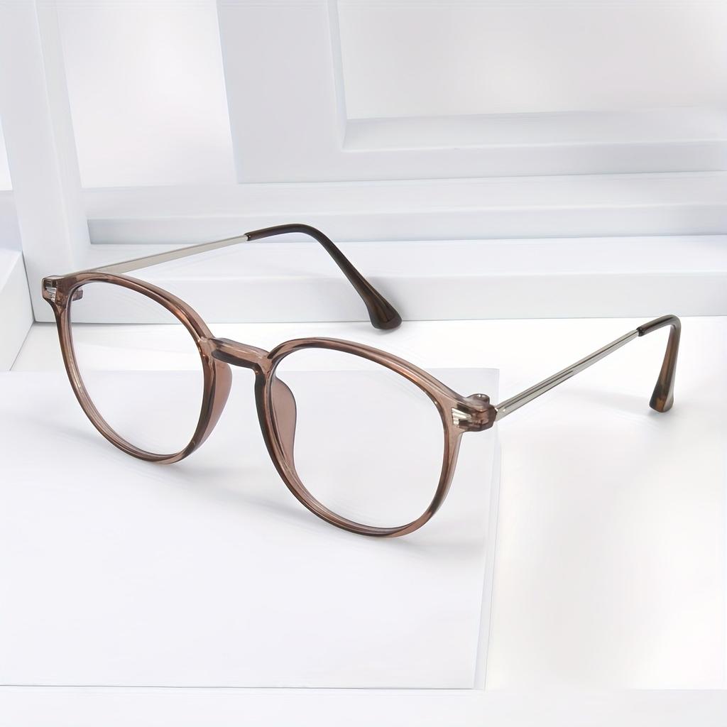 Новые минималистичные очки с круглой оправой, блокирующие синий свет, модные и универсальные очки с плоскими линзами