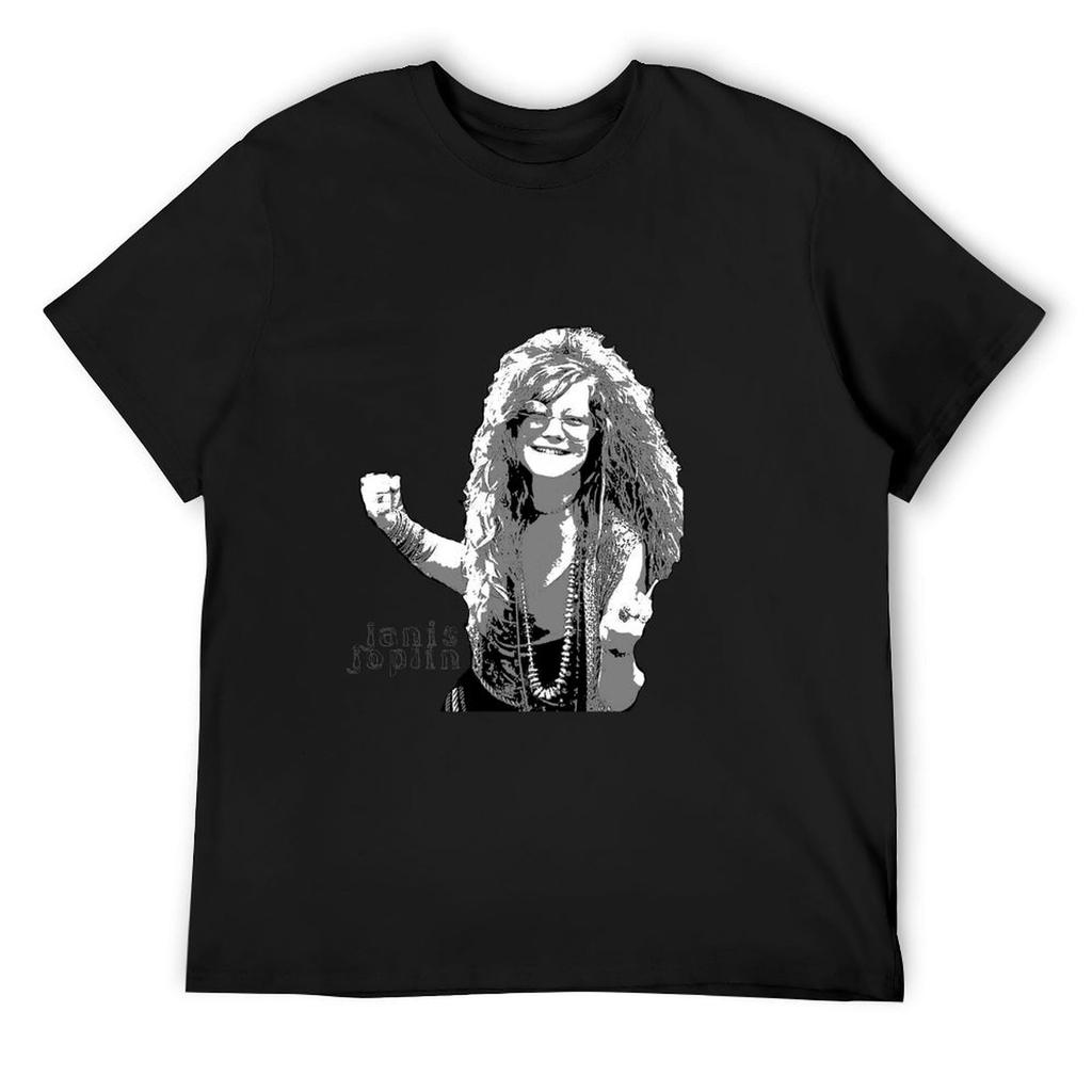 Janis Joplin - digital handmade art by Iona Art Digital T-Shirt graphics new edition oversizeds mens t shirts