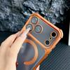 Soft Matte Translunt Plating Case For iphone 17 Air 13 14 15 16 17 Pro Max For Magsafe Magnetic Wireless Charging Bumper Cover