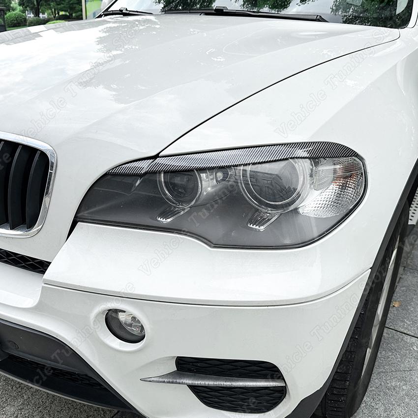 Для BMW X5 E70 30d 48i 30i 35d 40d 30d 50i 35i M50d 2006-2013 фара для бровей, накладка на веко, крышка лампы, наклейка, автомобиль