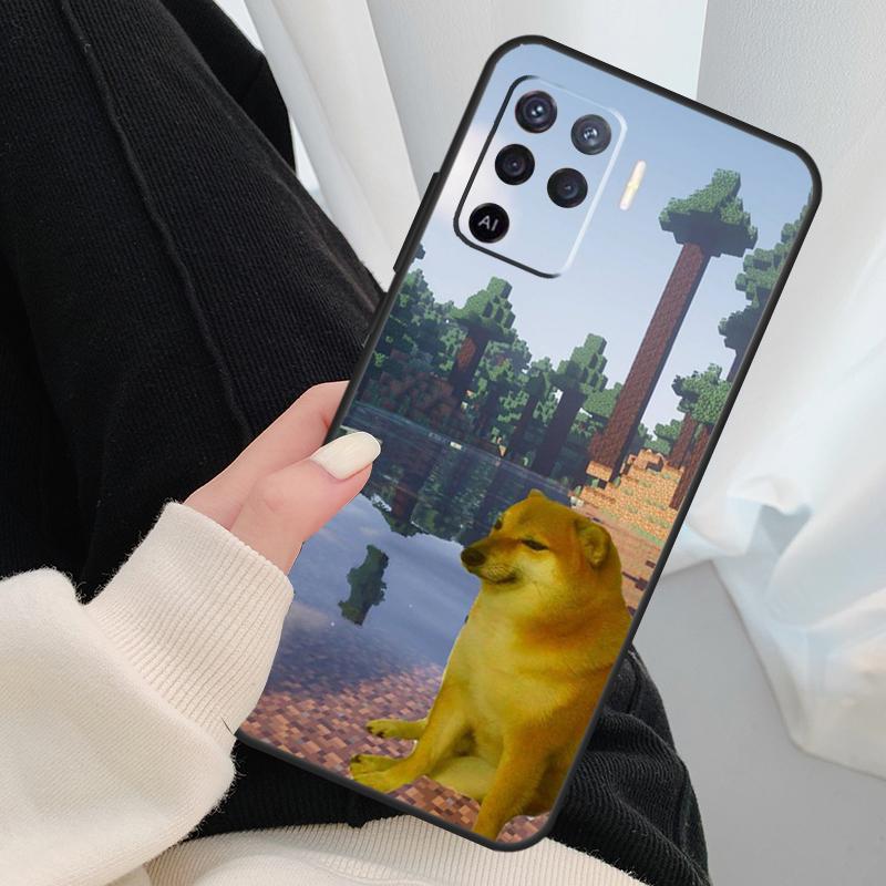 Doge Case For Oppo A40 A60 A80 A5 Pro A15 A16 A17 A57 A77 A94 A74 A54 A76 A96 A18 A38 A58 A78 A98