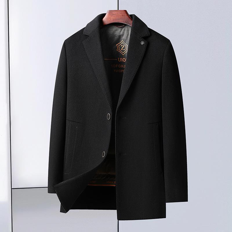 Двустороннее шерстяное пальто мужское съемное белое утиное пуховое пальто Live Inside Live Face Two Wear осенне-зимнее мужское шерстяное пальто