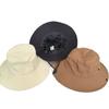 ins wind solid color versatile camping wind fisherman hat, spring and summer quick-drying flanged sun hat new breathable