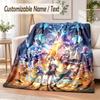 Honkai Star Rail Custom Name Flannel Throw Blanket Soft Warm for Sofa Bed Indoor Home Use