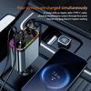 ZRGAE 5 IN 1 Retractable Car Charger 152W Fast Charging Starry Sky LED Lights USB Type-C Power Adapter For iPhone Android