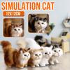 Cute Simulation Cat Plush Toys Soft Stuffed Kitten Model Fake Cat Realist Animals For Kids Girls Birthday Valentine's Day Gift