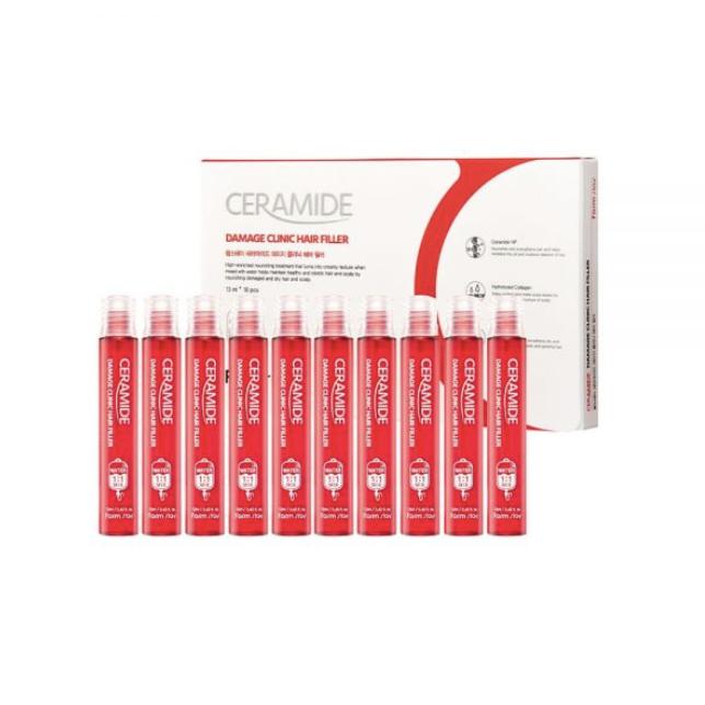 FARM STAY Филлер для волос Ceramide Damage Clinic 13 мл * 10 (3 варианта)