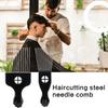 Афро Пик Расческа Нержавеющая Сталь Широкие Зубья Афро Пик Расческа Металлические Шпильки Дизайн Афро Пик Инструмент для Волос Для Укладки Вьющихся Волос 1 Штука