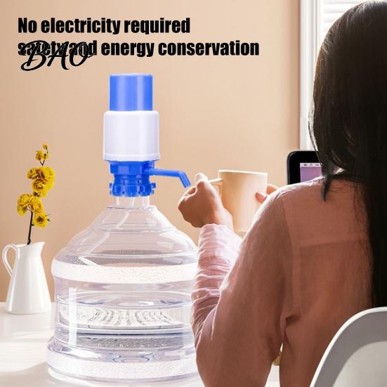 Lightweight Hand Pump for Office Manual Water 5 Gallon Jug, Press Siphon Extractor Kitchen Dispenser with Food-Grade Silicone Seal, Leak-Proof