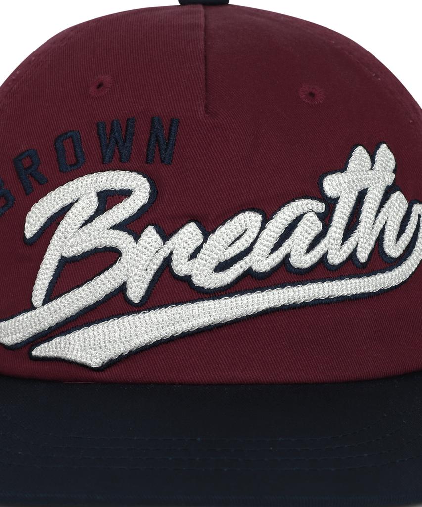 Кепка BROWNBREATH с плоским козырьком - Бордовая