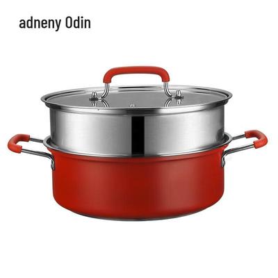 Adneny 28см 2-ярусная пароварка и кастрюля из нержавеющей стали 410