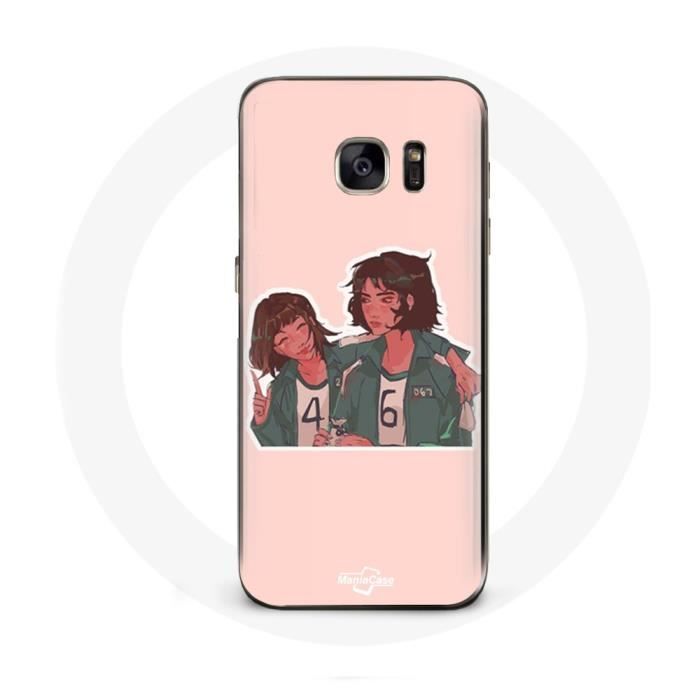 Case - Samsung - Galaxy S7 - Soft - Pink - Squid Game