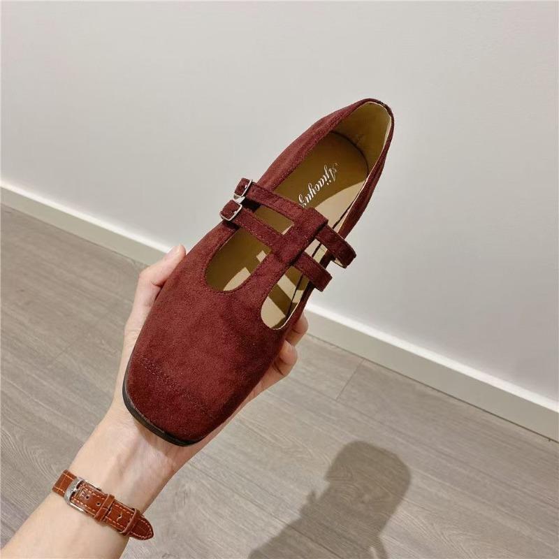 Flat Mary Jane Single Shoes 2025 Spring and Autumn New Retro Women's Shoes Jane Shoes Gentle Leopard Print Shallow Mouth