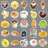 50 Funny Cat Head Graffiti Stickers Emoticon Packaging Mobile Phone Case Water Cup Computer Stickers