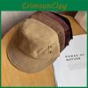 Fashion Color Solid Suede Women Casual Flat Top Hat For Autumn And Winter