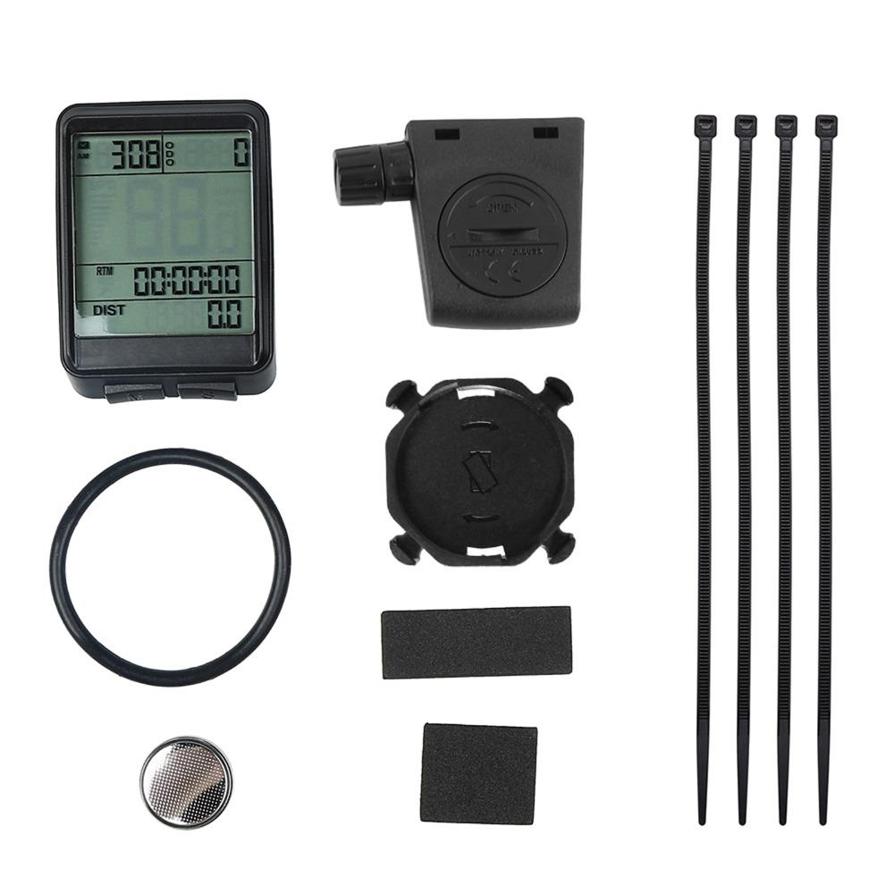 Wireless Cycling Speedometer LCD Display Cycle Odometer Durable Bike Speedometer  Outdoor Riding