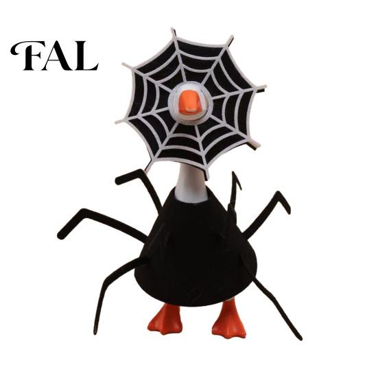 Cute Spider Costume for Plastic Goose 1 Set Halloween Desk Outfit, Felt or Turkey Seasonal Accessories Holiday Costume, Funny Lobster Apparel