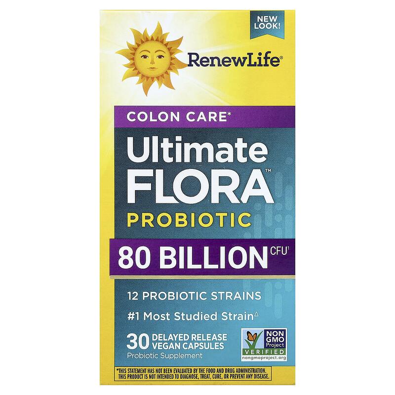 Ultimate Flora™ Colon Care Probiotic, 30 Delayed Release Vegan Capsules