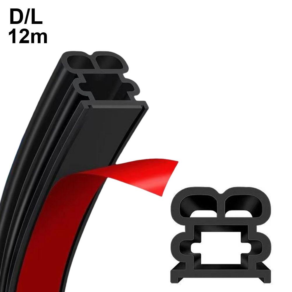 Уплотнители дверей автомобиля, двухслойные, автомобильные, защитные, звукоизоляционные, водонепроницаемые, резиновые, уплотнительные полосы для дверей, багажника, капота, 5/12/25 м