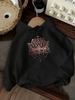 Rose Golden for Lotus Dal Art Pure Fashion'S Hooded Sweatshirt a Vintage Style Top Suitable for Autumn And Winter Wear Crew Neck S