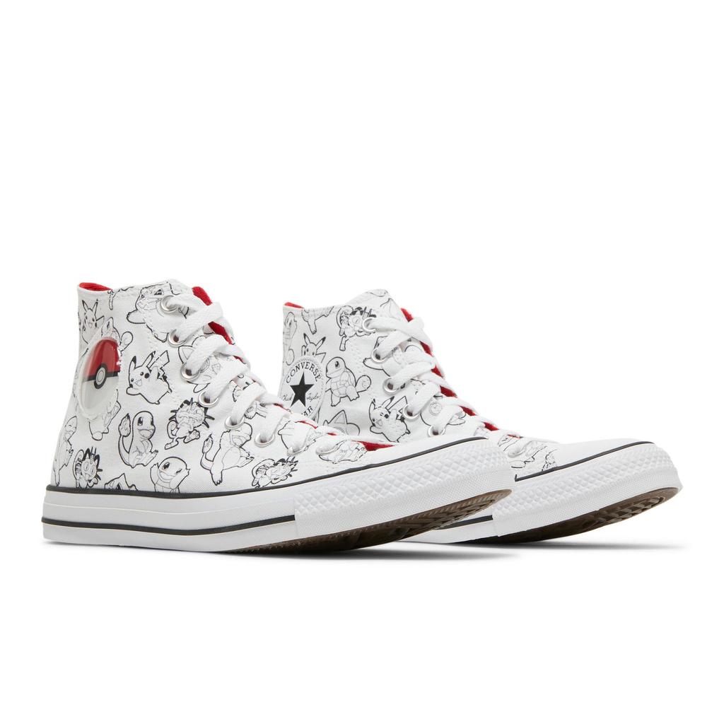 Converse All Star High 'Poke Ball' (Unisex) White / Black / University Red Canvas Shoes A01651C